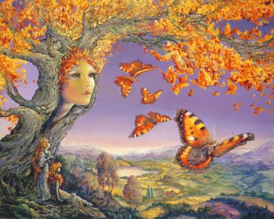 Fantasy wallpapers pictures butterfly trees creensavers art drawing paintings e1738376066112