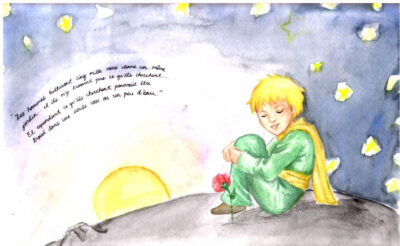 le petit prince et sa fleur by elontirien e1738105369146