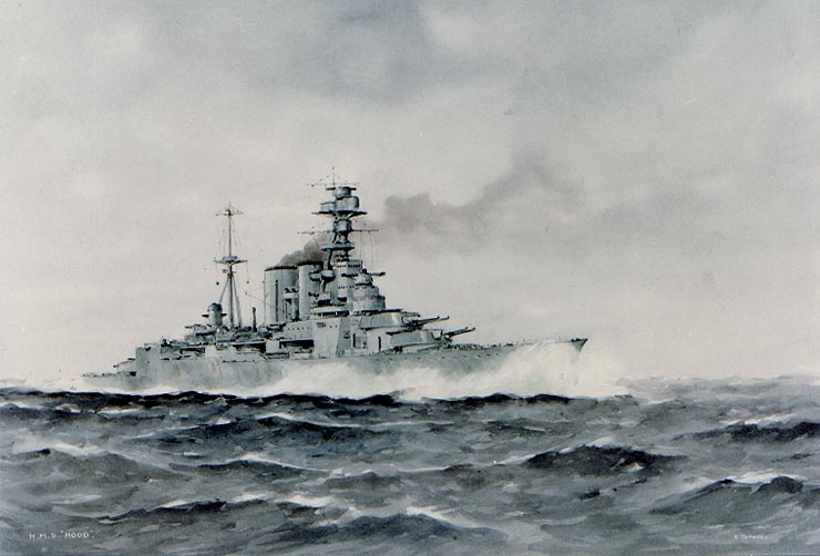 HMS Hood by Edward Tufnell