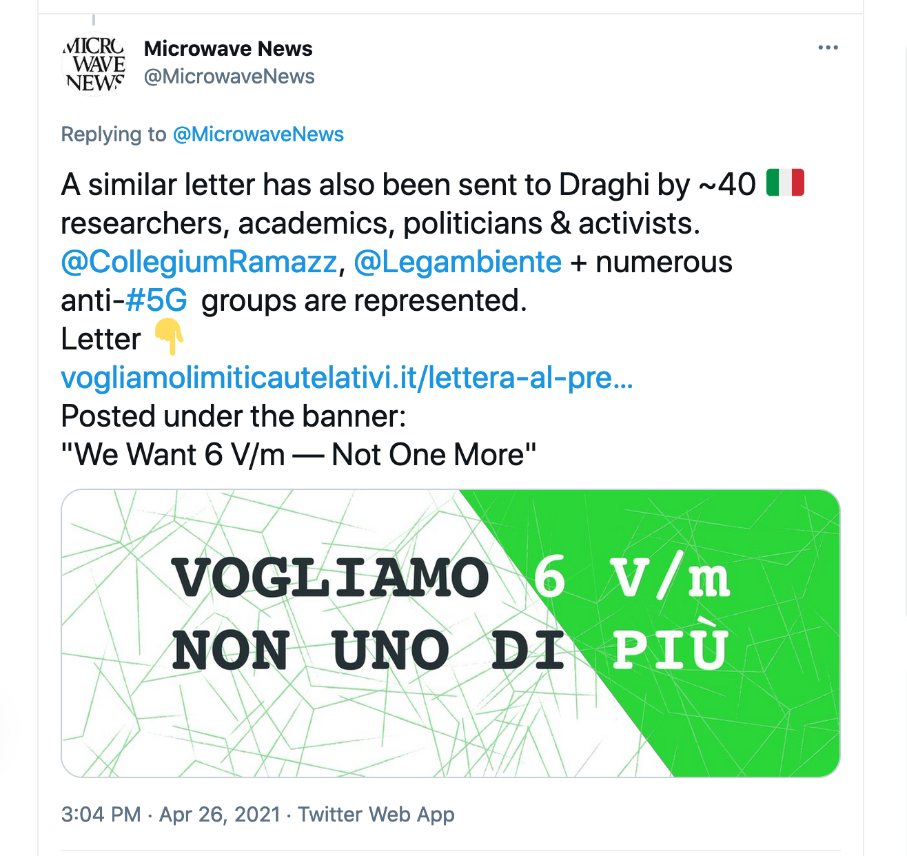 Italy 6V mTweet 2 0